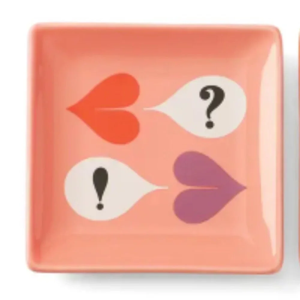 sweet talk set of 2 trinket trays - NIB